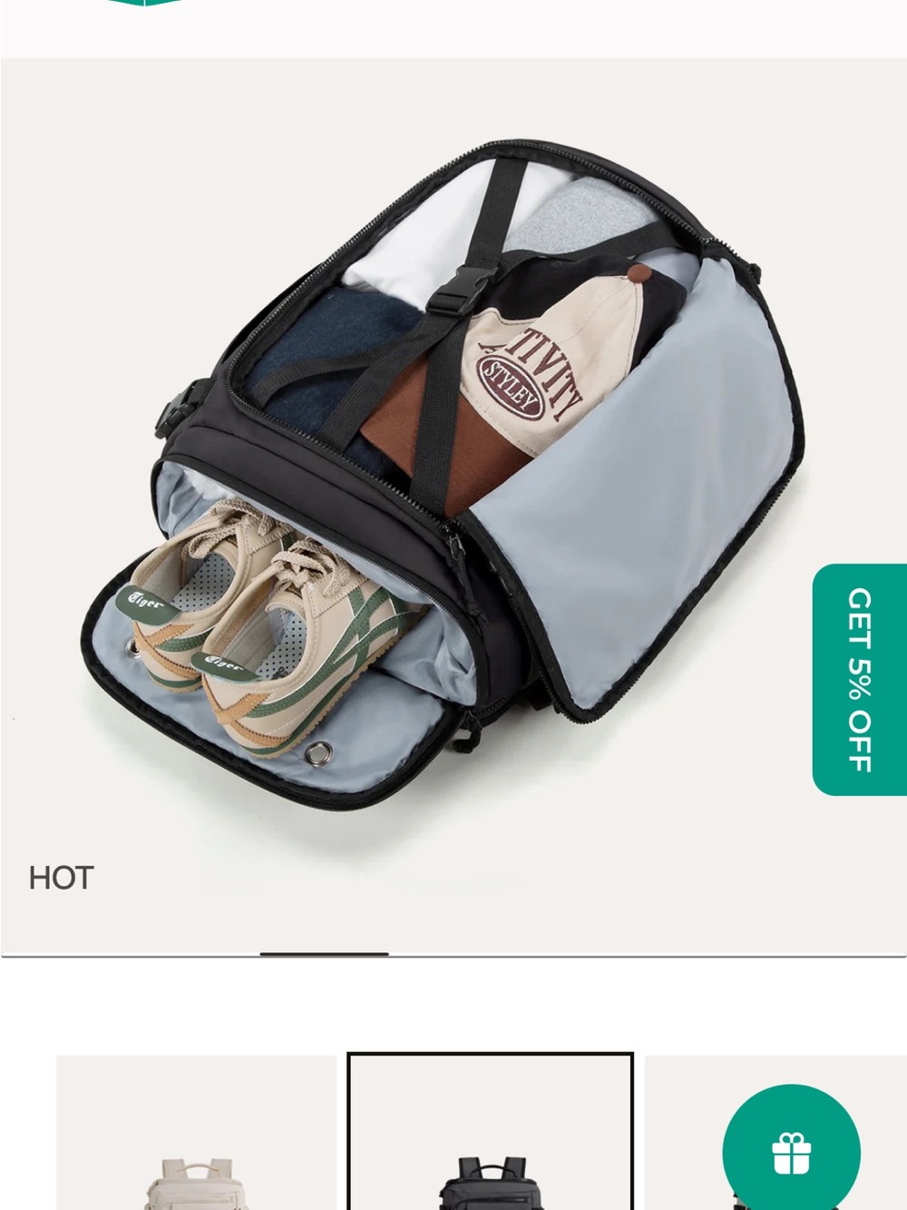 Bagsmart Blast 28L Travel Backpack - Picture 5 of 7